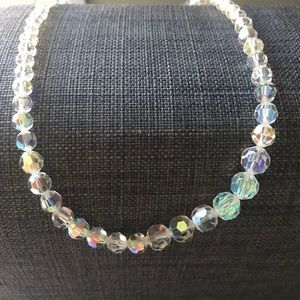 Swarovski clear bead necklace